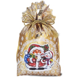 Подарок Мешочек «Праздничный» золото 9388